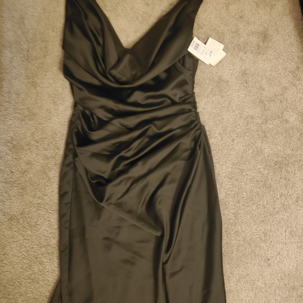 Black Satin Dress
